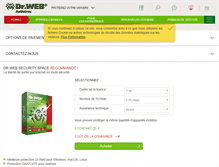Tablet Screenshot of estore.drweb.fr