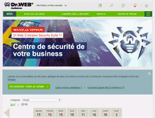 Tablet Screenshot of news.drweb.fr